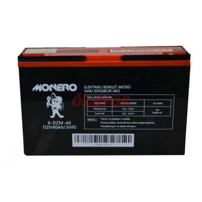 12V-40 AMPER [DAR] [267*78*170 mm] E-BIKE AKÜ - MONERO - 1