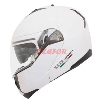 BEON- ÇENE AÇILIR VİZÖRLÜ KASK [B700] [BEYAZ] [XL] - 1