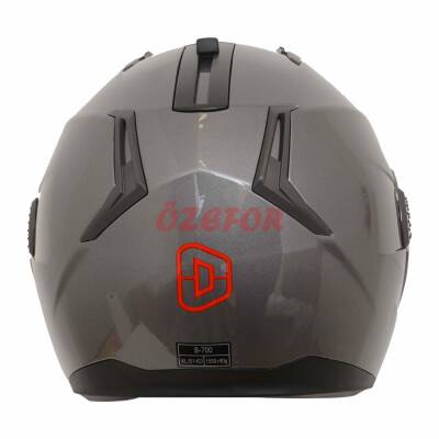 BEON- ÇENE AÇILIR VİZÖRLÜ KASK [B700] [GRİ] [L] - 3