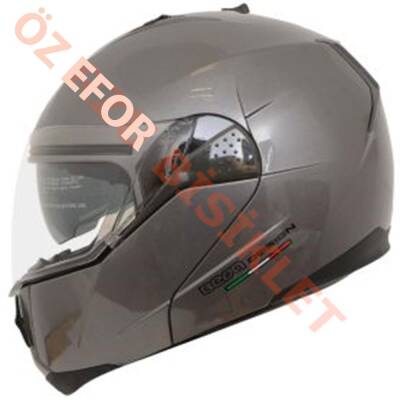 BEON- ÇENE AÇILIR VİZÖRLÜ KASK [B700] [GRİ] [S] - 1