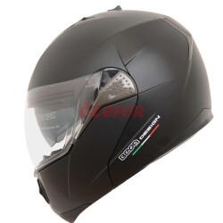 BEON- ÇENE AÇILIR VİZÖRLÜ KASK [B700] [MAT SİYAH] [L] - 1