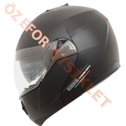 BEON- ÇENE AÇILIR VİZÖRLÜ KASK [B700] [MAT SİYAH] [L] - 2