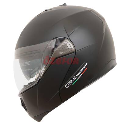 BEON- ÇENE AÇILIR VİZÖRLÜ KASK [B700] [MAT SİYAH] [M] - 1