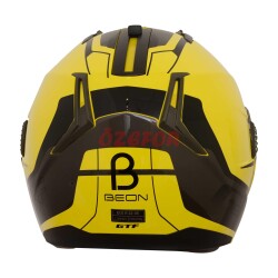 BEON- ÇENE AÇILIR VİZÖRLÜ KASK [B700] [SARI] [B-SHOCK] [L] - 3