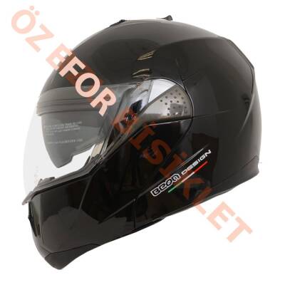 BEON- ÇENE AÇILIR VİZÖRLÜ KASK [B700] [SİYAH] [L] - 2