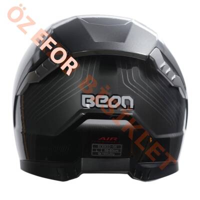 BEON- KAPALI KASK [FULL FACE]
[B507] [GRİ-SİYAH] [L] - 3