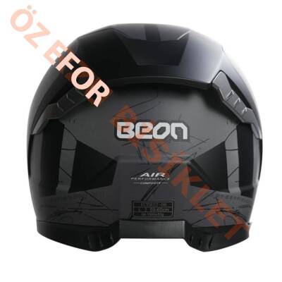 BEON- KAPALI KASK [FULL FACE]
[B507] [SİYAH-GRİ] [L] - 3