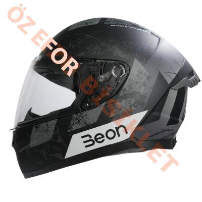 BEON- KAPALI KASK [FULL FACE]
[B507] [SİYAH-GRİ] [M] - 1