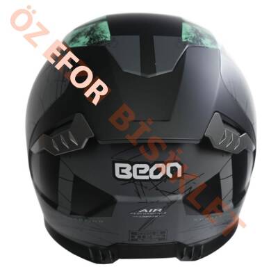 BEON- KAPALI KASK [FULL FACE]
[B507] [SİYAH-YEŞİL-GRİ] [M] - 3