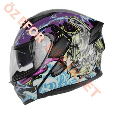 KC - ÇENE AÇILIR VİZÖRLÜ KASK [KC902] [BIG MONSTER] [M] - 2