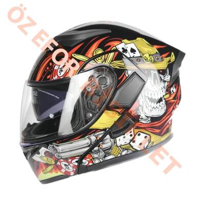 KC - ÇENE AÇILIR VİZÖRLÜ KASK [KC902] [İSKELET] [XL] - 2