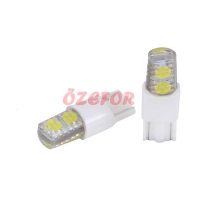 T10 4 LED' Lİ DİPSİZ AMPUL MAVİ [ÇİFT] - 1