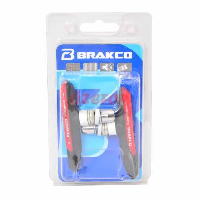 V BRAKE FREN PABUCU - 4 MEVSİM [KIRMIZI / SİYAH] BRAKCO TAIWAN - 1