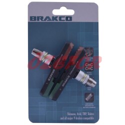 V BRAKE FREN PABUCU - ASİMETRİK - 3 RENKLİ [72 mm] BRAKCO TAIWAN - 2