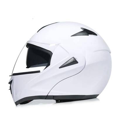 VRT - ÇENE AÇILIR VİZÖRLÜ KASK [MB808] [BEYAZ] [M] - 1