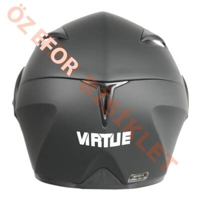 VRT - ÇENE AÇILIR VİZÖRLÜ KASK [MB808] [MAT SİYAH] [L] - 3