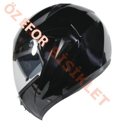 VRT - ÇENE AÇILIR VİZÖRLÜ KASK [MB808] [SİYAH] [L] - 2