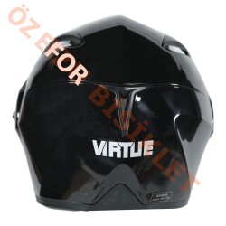 VRT - ÇENE AÇILIR VİZÖRLÜ KASK [MB808] [SİYAH] [L] - 3