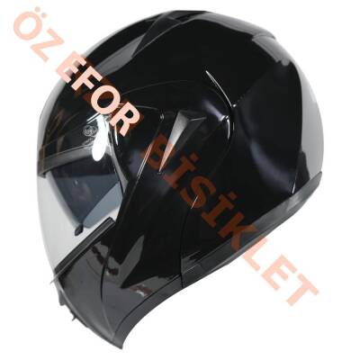 VRT - ÇENE AÇILIR VİZÖRLÜ KASK [MB808] [SİYAH] [M] - 2